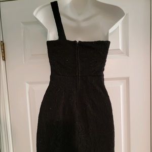 City Triangles Dresses - Black lace one shoulder homecoming dress City Triangles Dresses - Black lace one shoulder homecoming dress